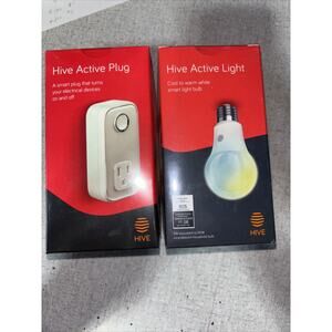 Lot of 2 New Sealed HIVE Accessories - Active Plug And Active Light Bulb